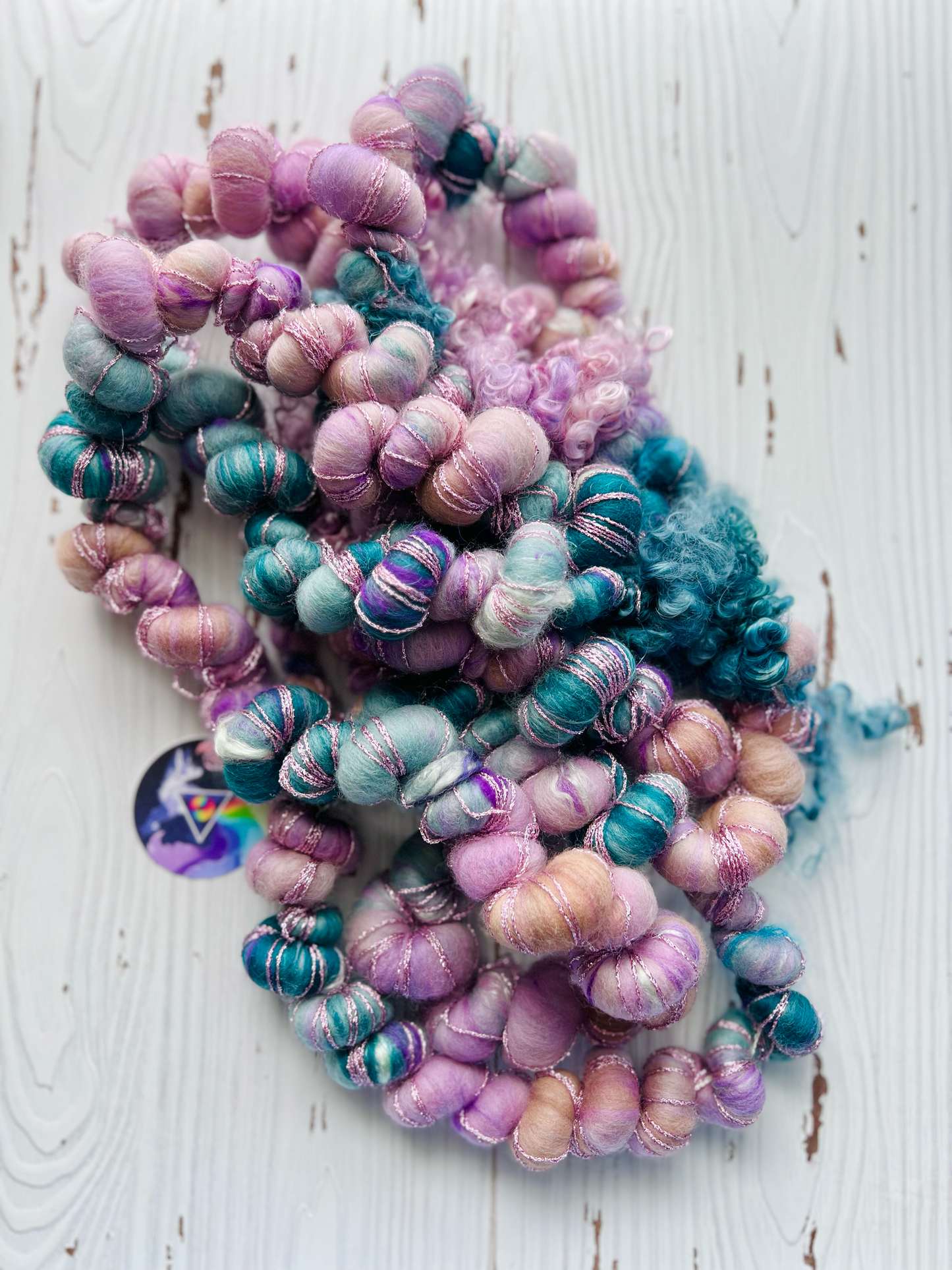 "Sirena" Corespun Coil Art Yarn