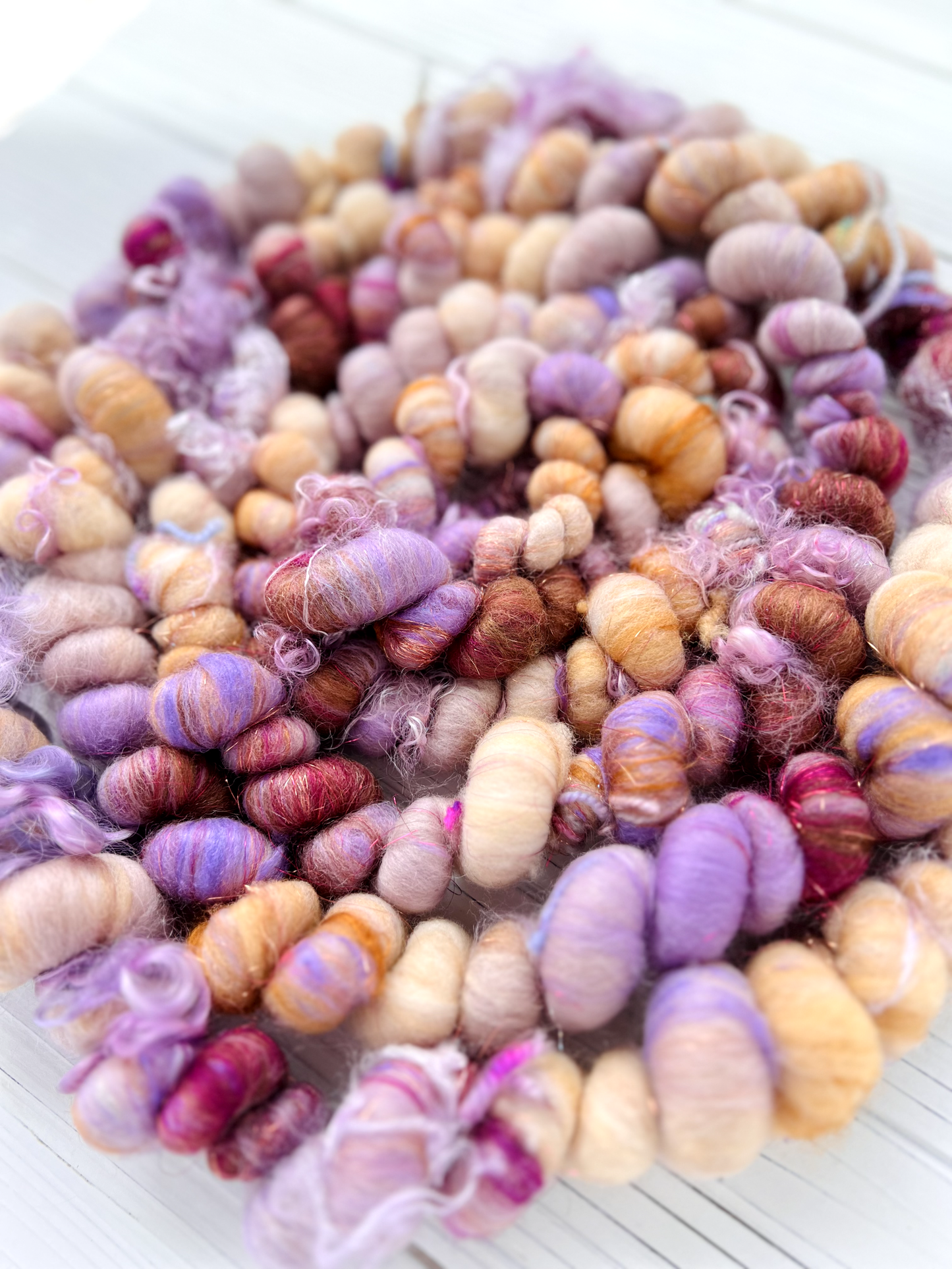 "Wild Berry Pie" Coiled Art Yarn