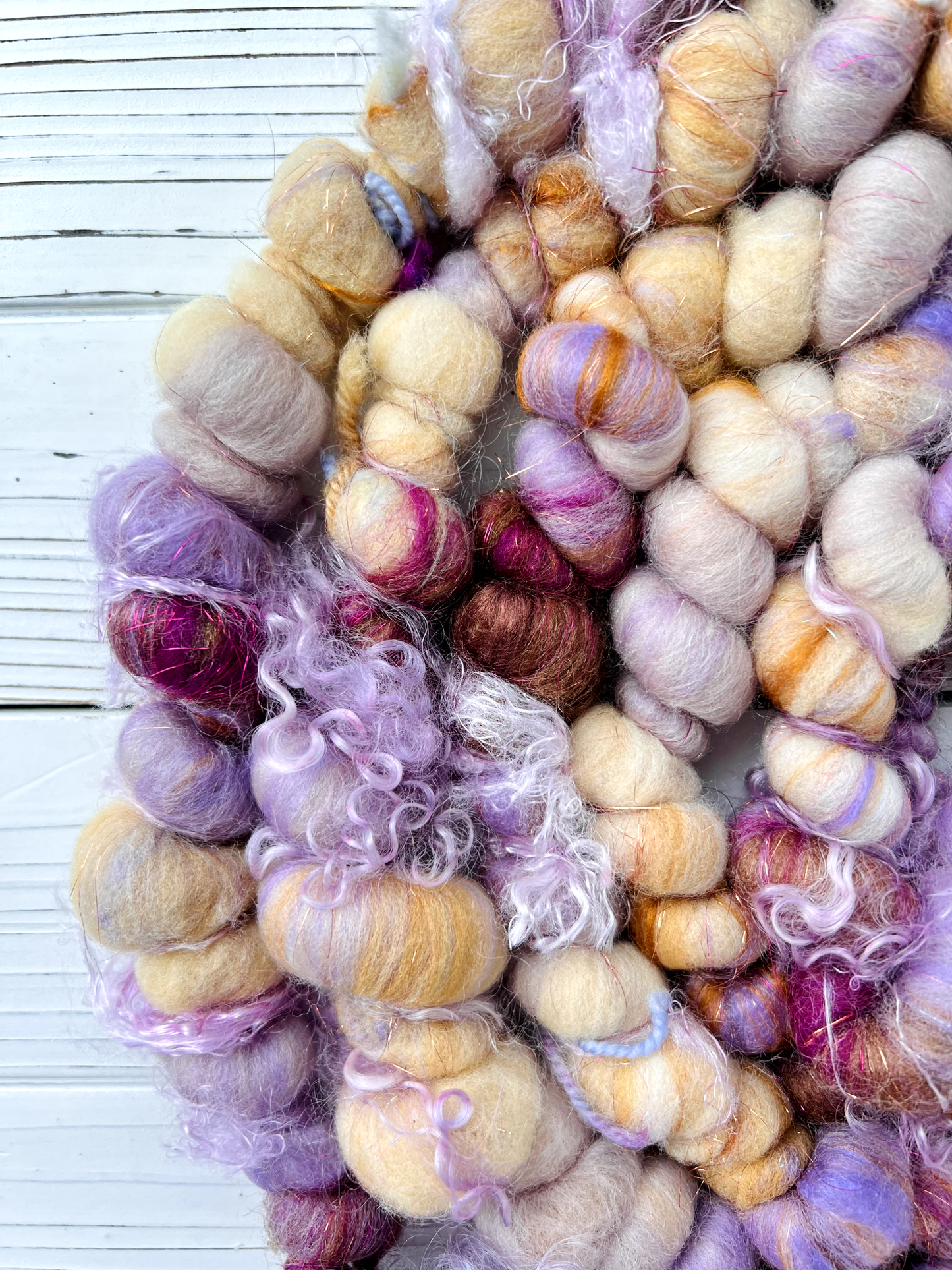 "Wild Berry Pie" Coiled Art Yarn