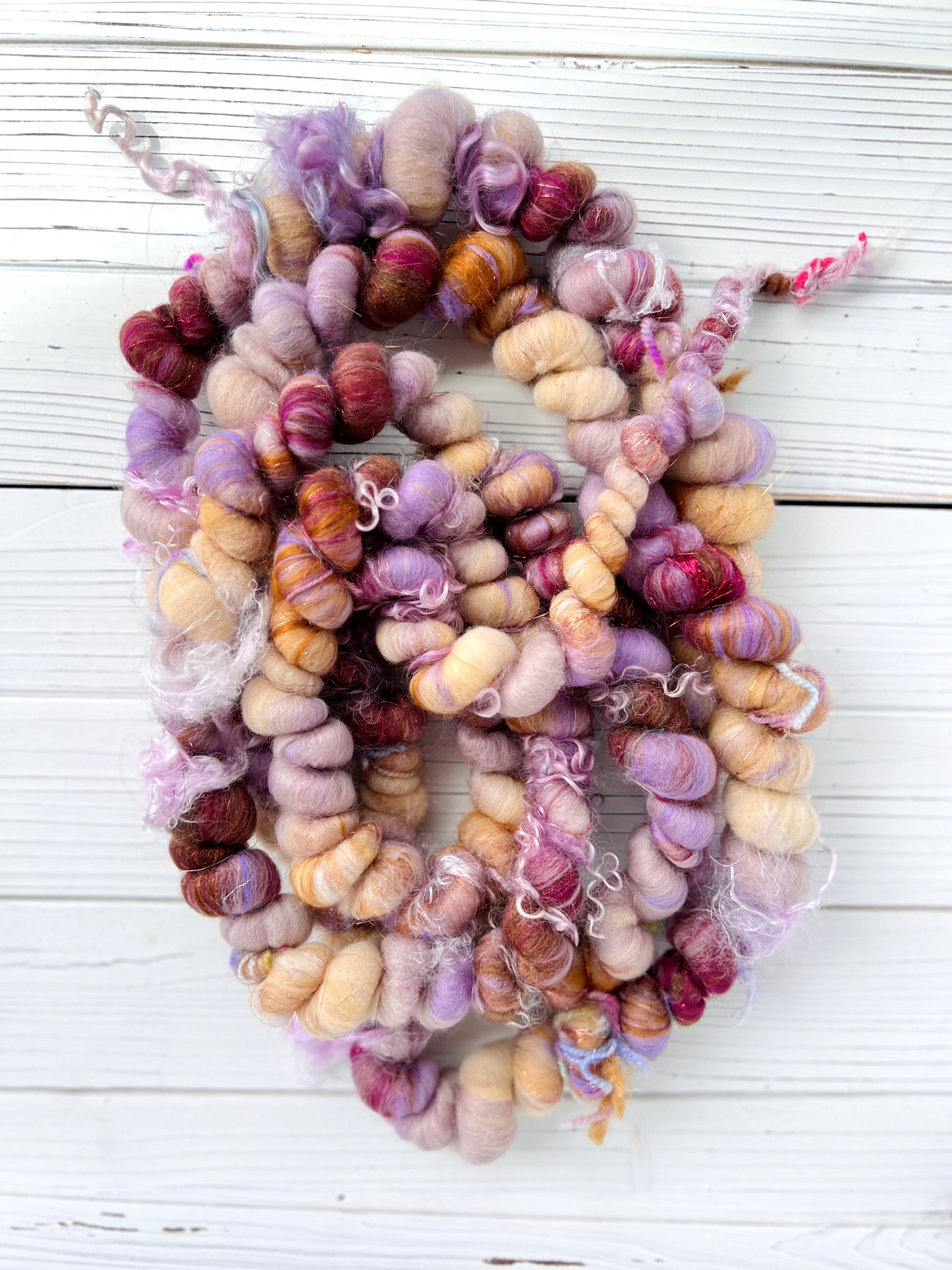 "Wild Berry Pie" Coiled Art Yarn