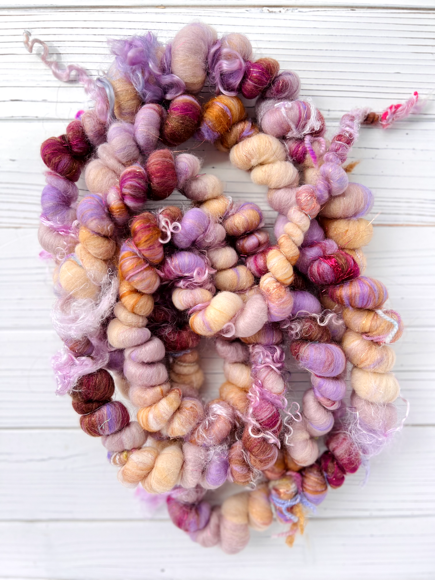 "Wild Berry Pie" Coiled Art Yarn