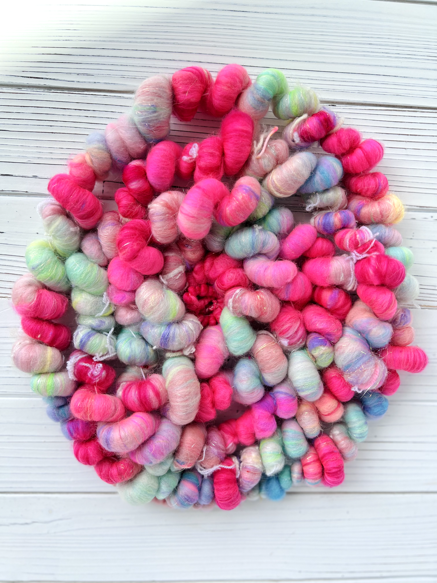 "Neo-Pop" Coiled Art Yarn
