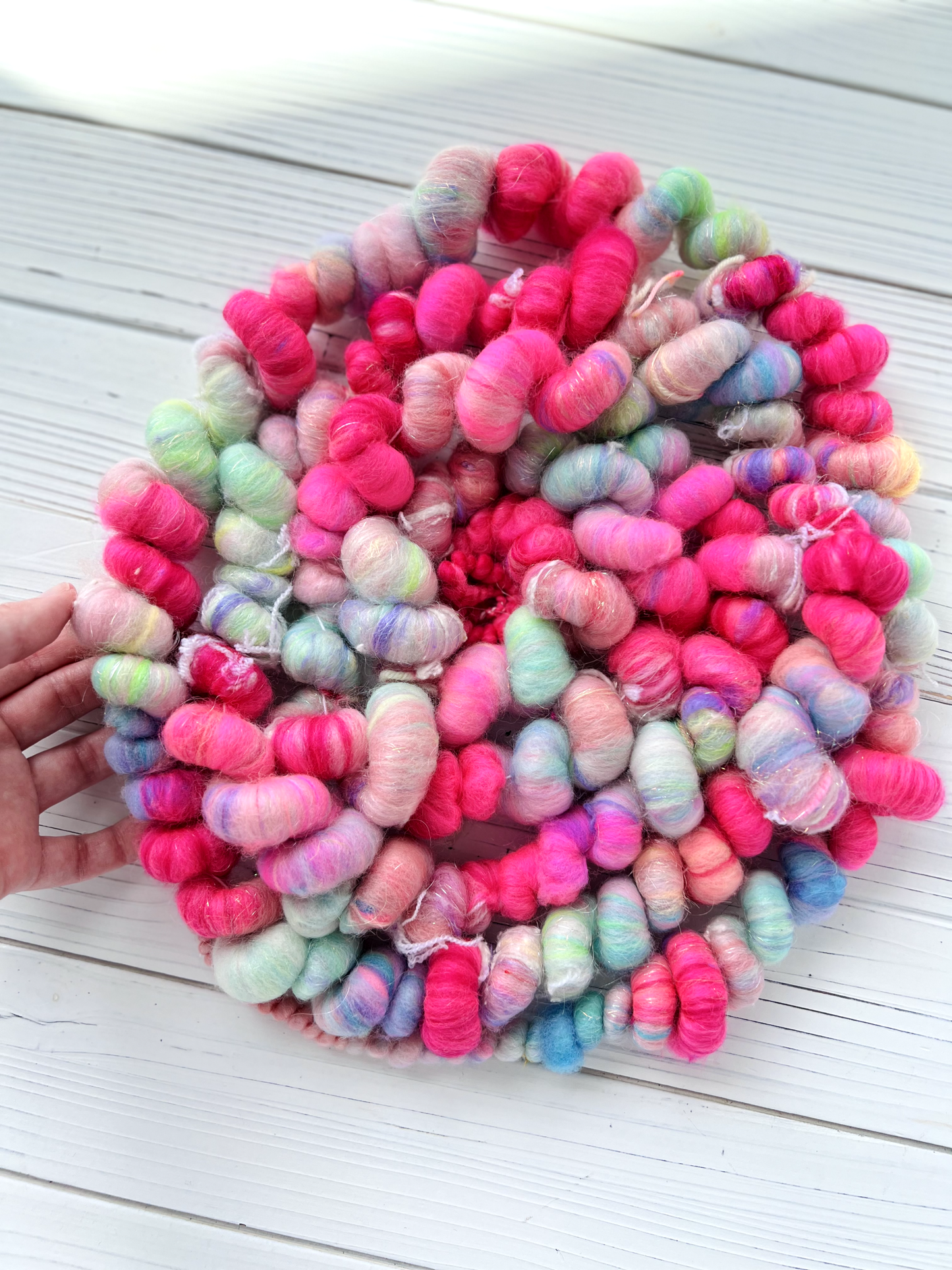 "Neo-Pop" Coiled Art Yarn