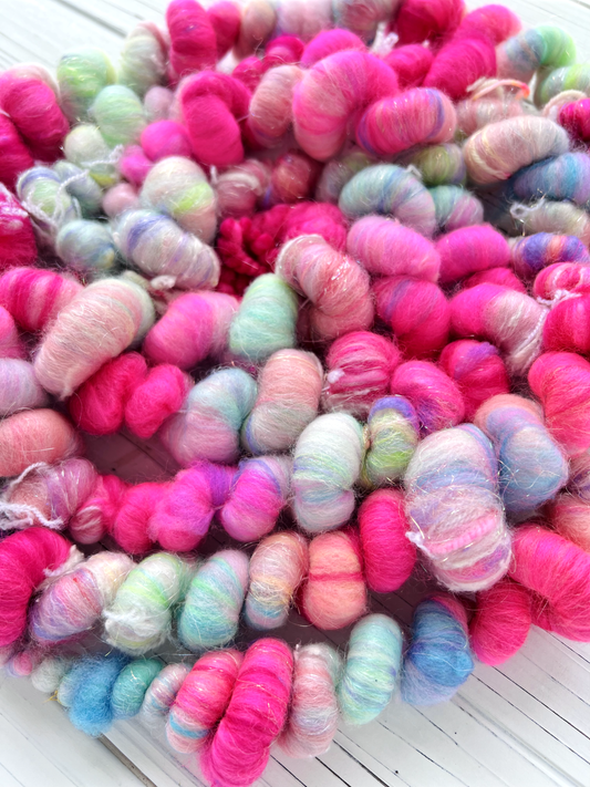 "Neo-Pop" Coiled Art Yarn