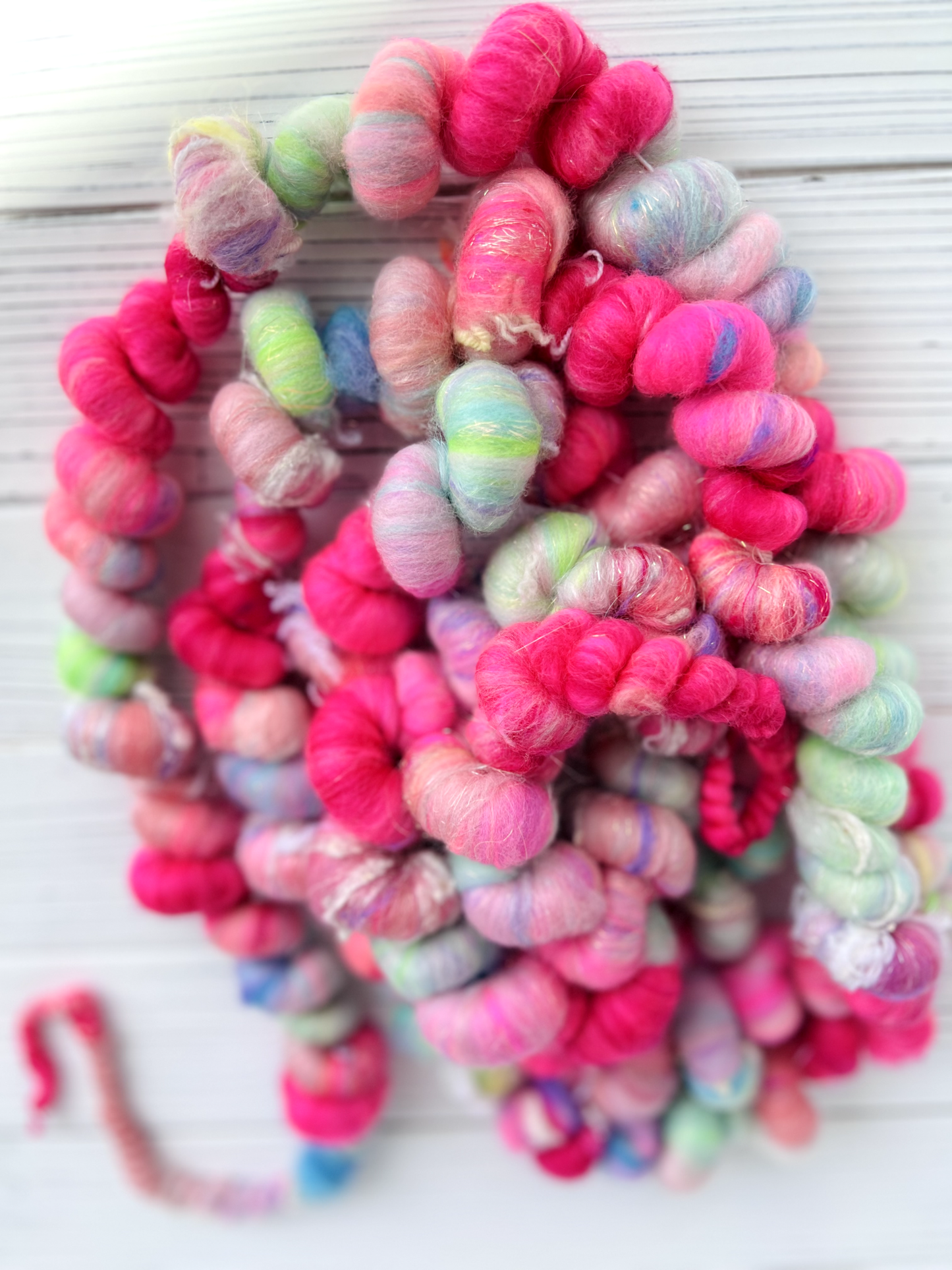 "Neo-Pop" Coiled Art Yarn