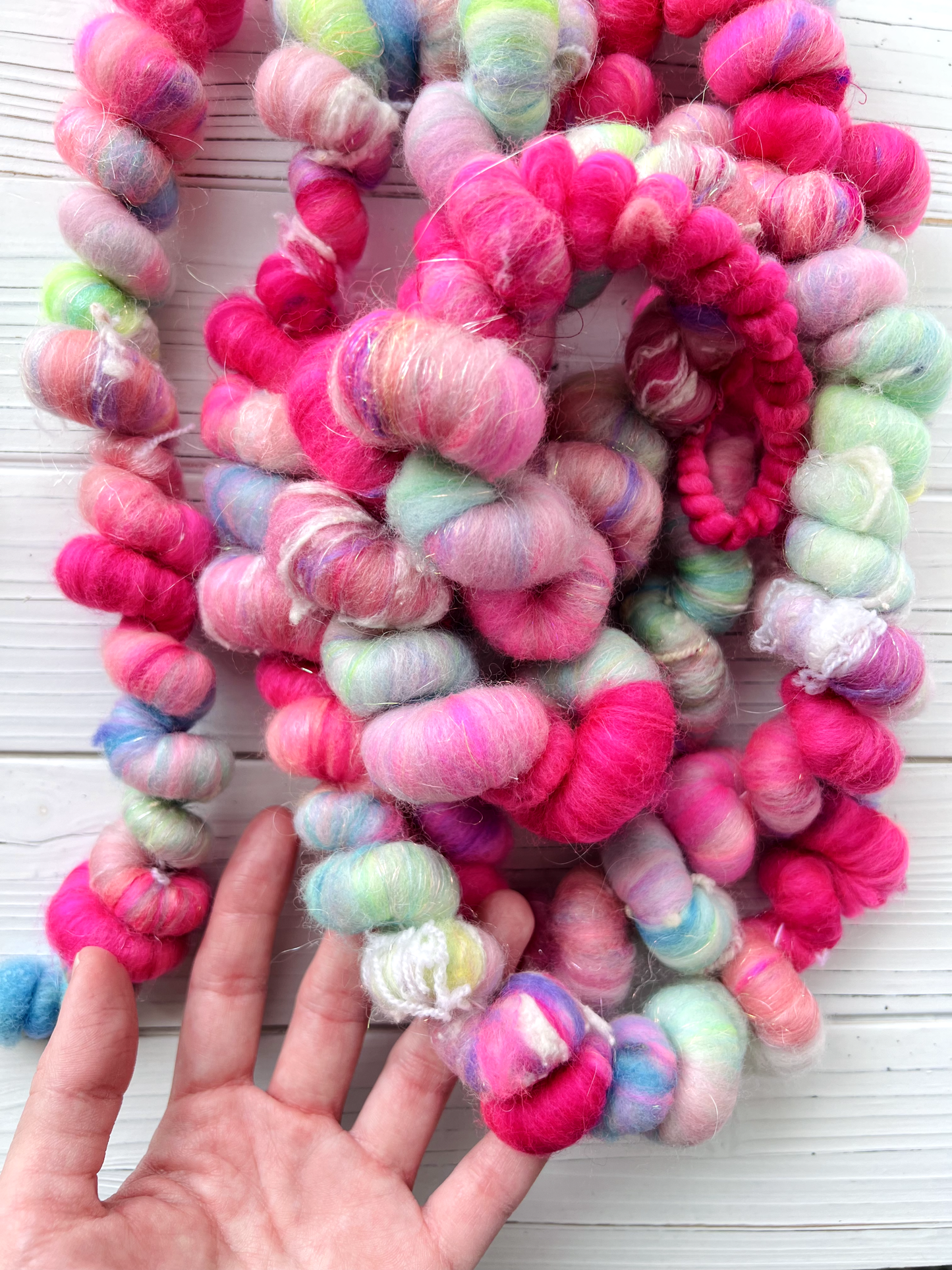 "Neo-Pop" Coiled Art Yarn