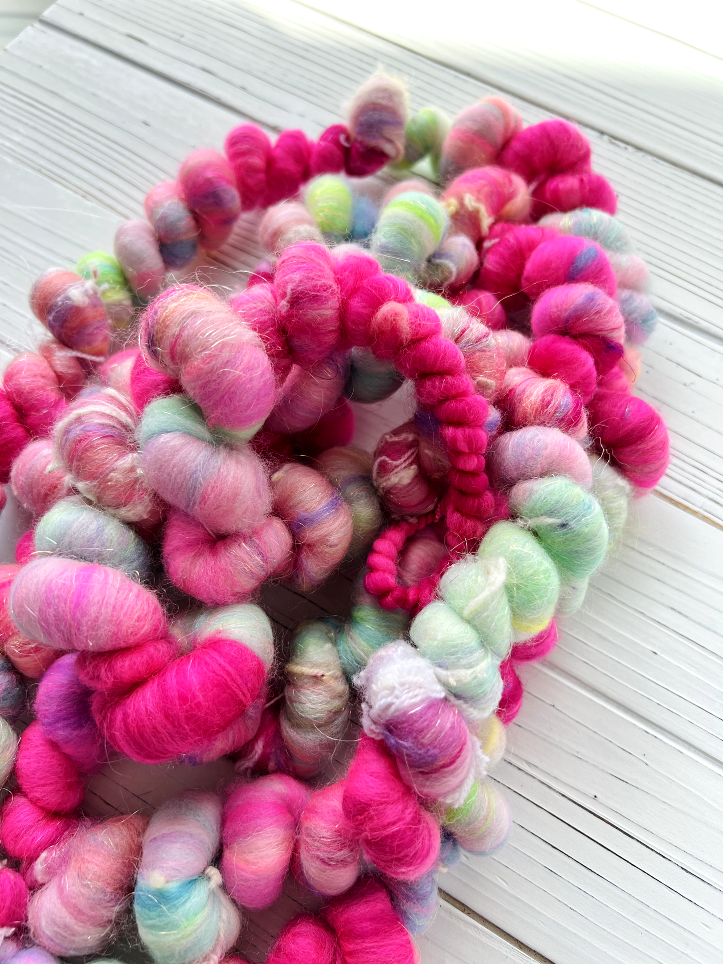 "Neo-Pop" Coiled Art Yarn