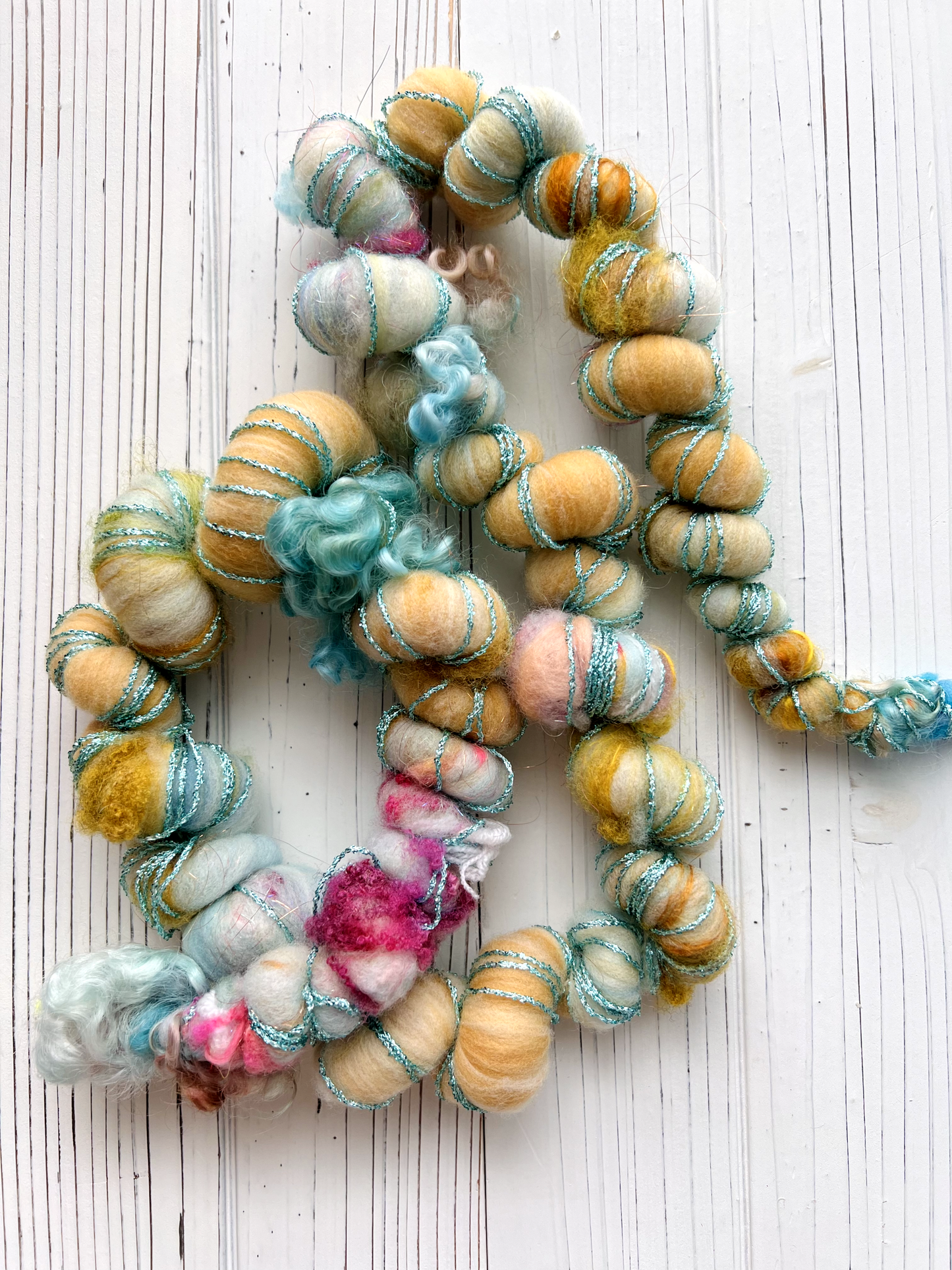 "The Druid and the Flower" Corespun Coil Art Yarn