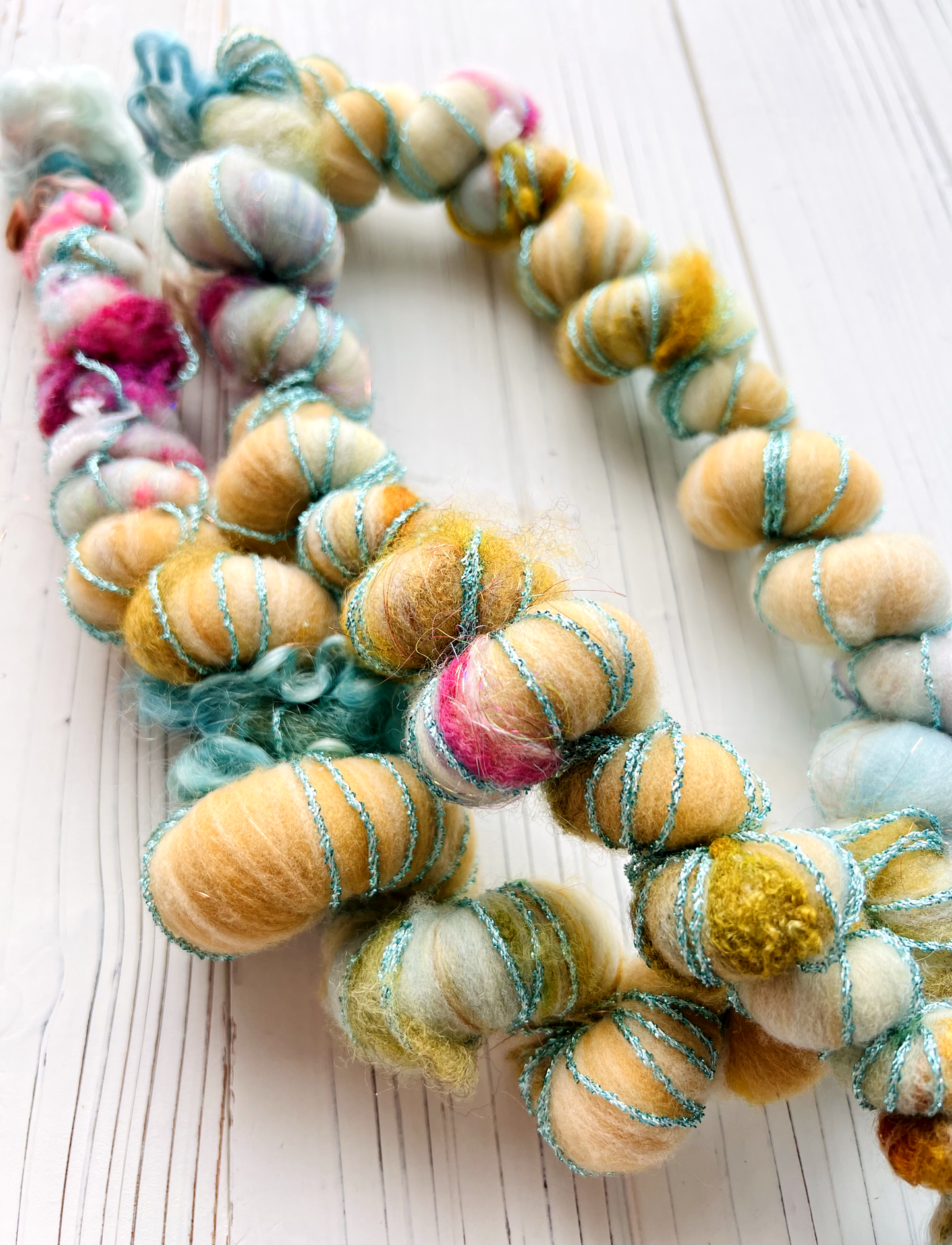 "The Druid and the Flower" Corespun Coil Art Yarn