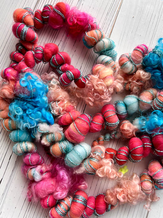 "Showgirl" Corespun Coil Art Yarn