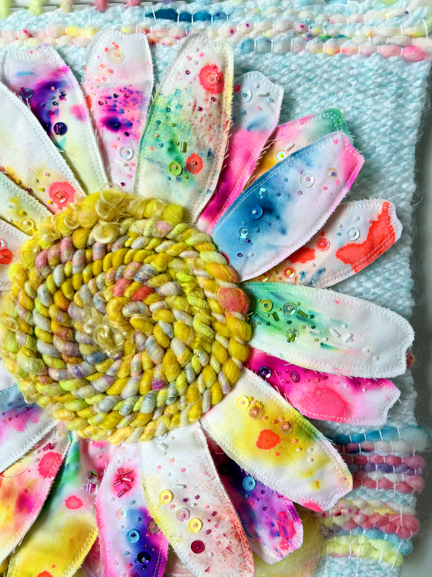 "Speckles of a Superbloom" Mixed Media Wall Hanging