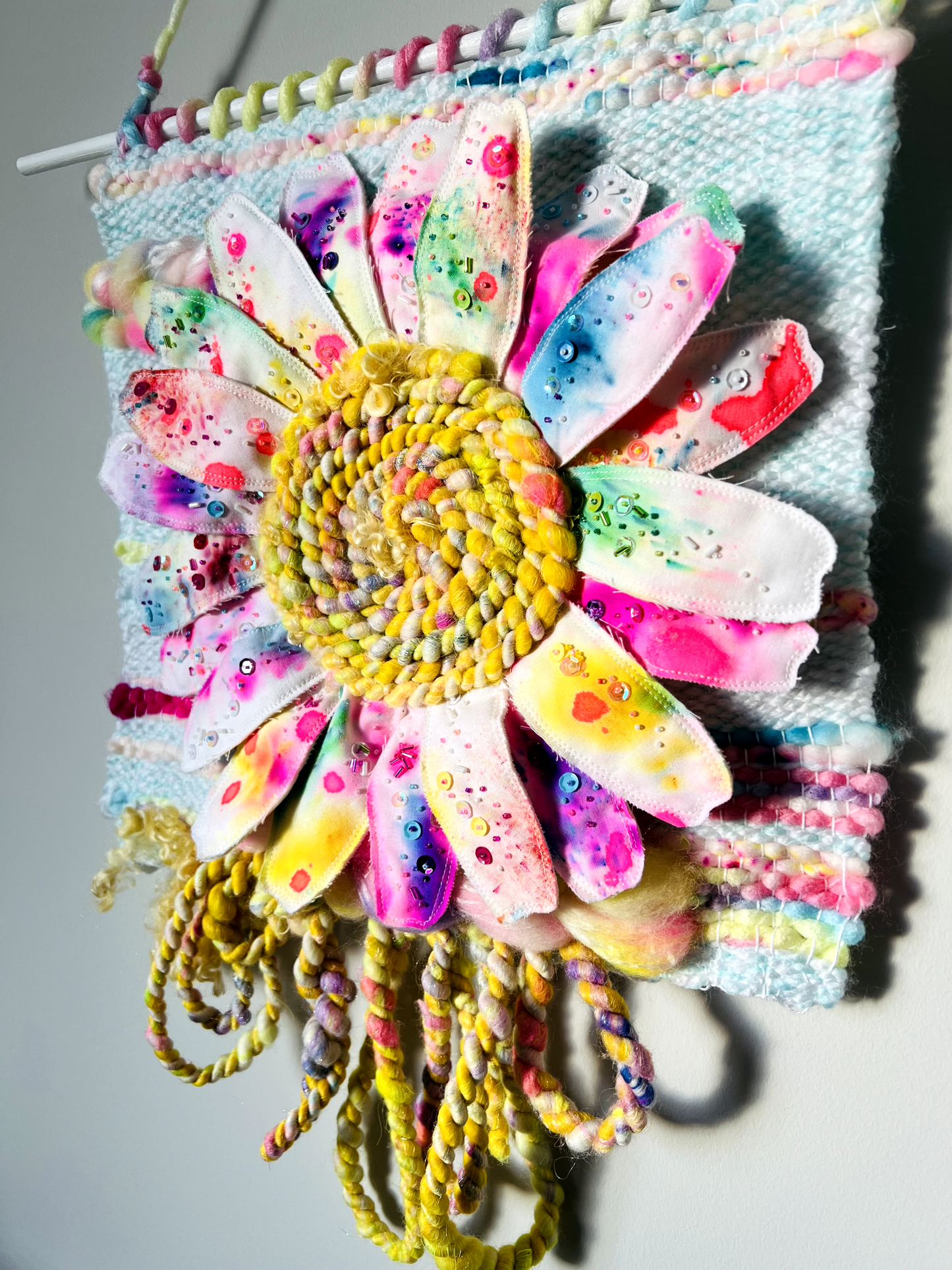 "Speckles of a Superbloom" Mixed Media Wall Hanging