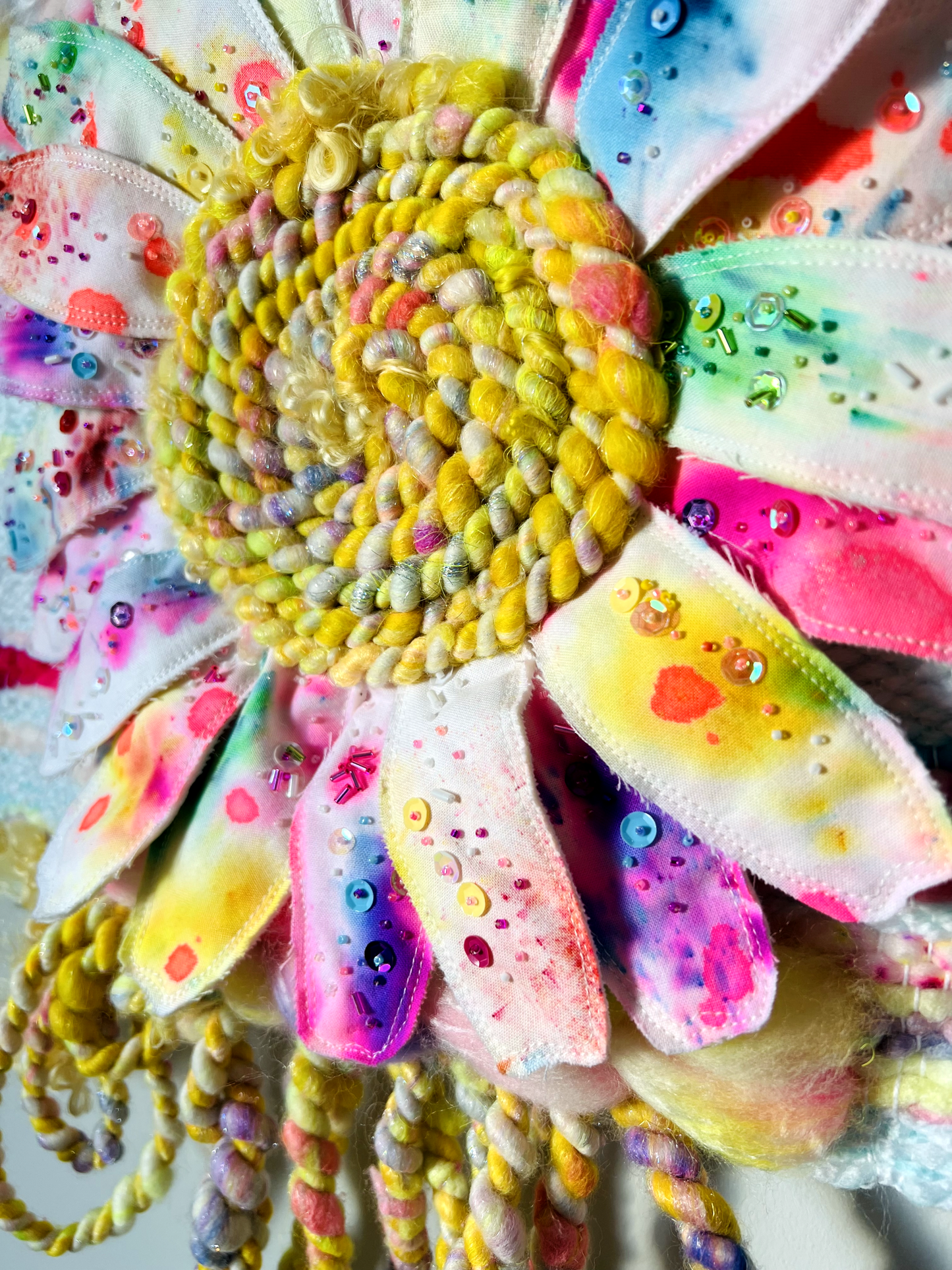 "Speckles of a Superbloom" Mixed Media Wall Hanging