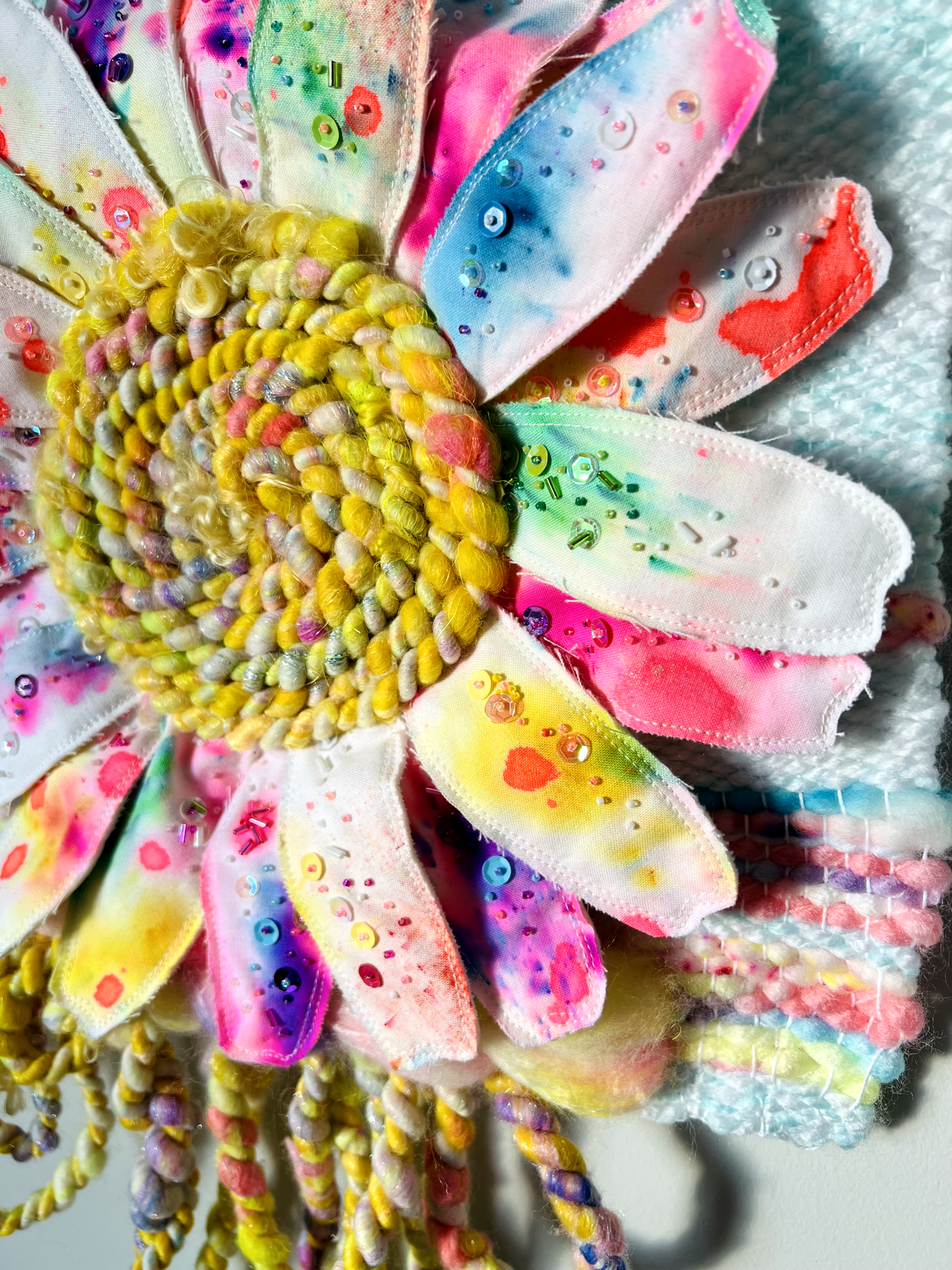 "Speckles of a Superbloom" Mixed Media Wall Hanging