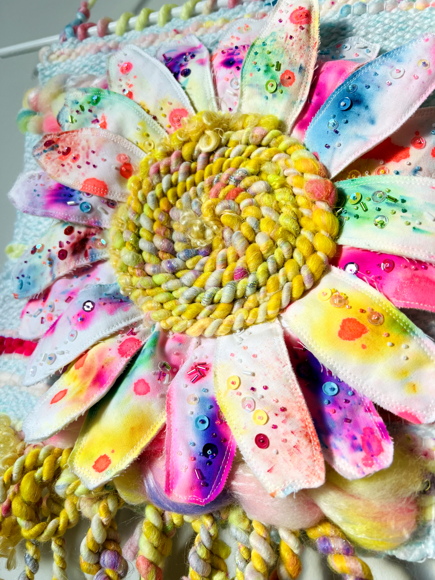 "Speckles of a Superbloom" Mixed Media Wall Hanging
