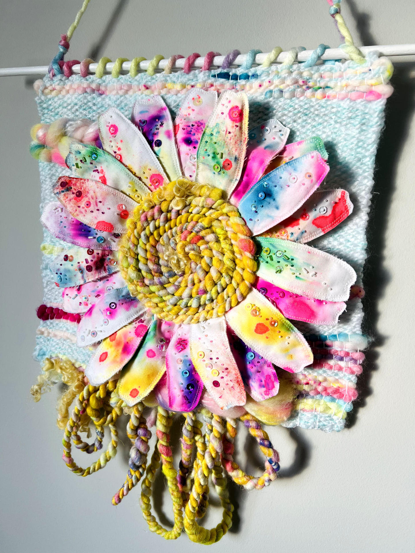 "Speckles of a Superbloom" Mixed Media Wall Hanging