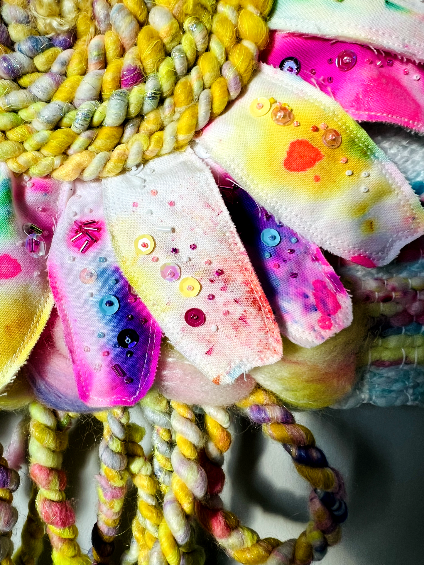"Speckles of a Superbloom" Mixed Media Wall Hanging