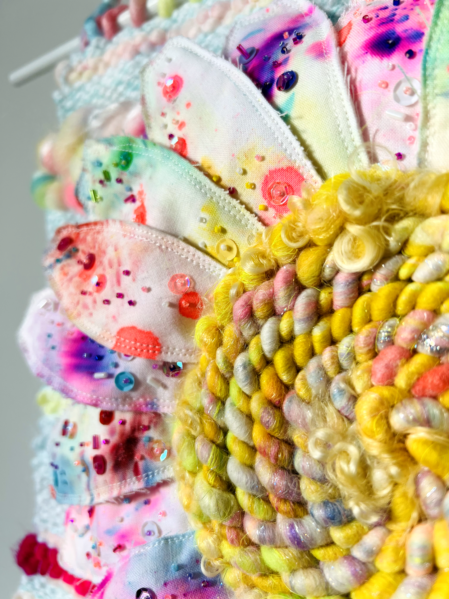 "Speckles of a Superbloom" Mixed Media Wall Hanging