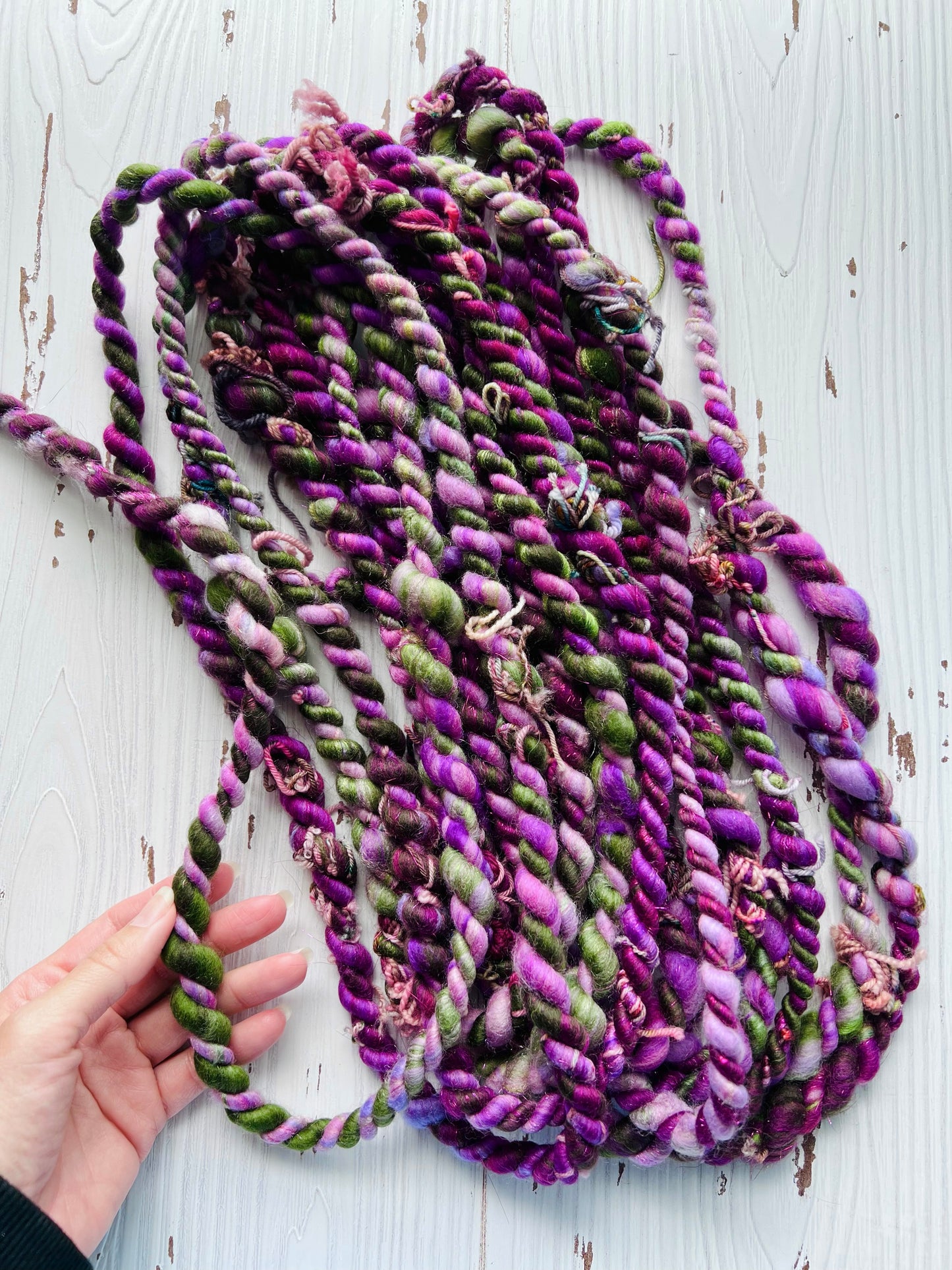 "Fairy Forest" Scrappy Two Ply Art Yarn