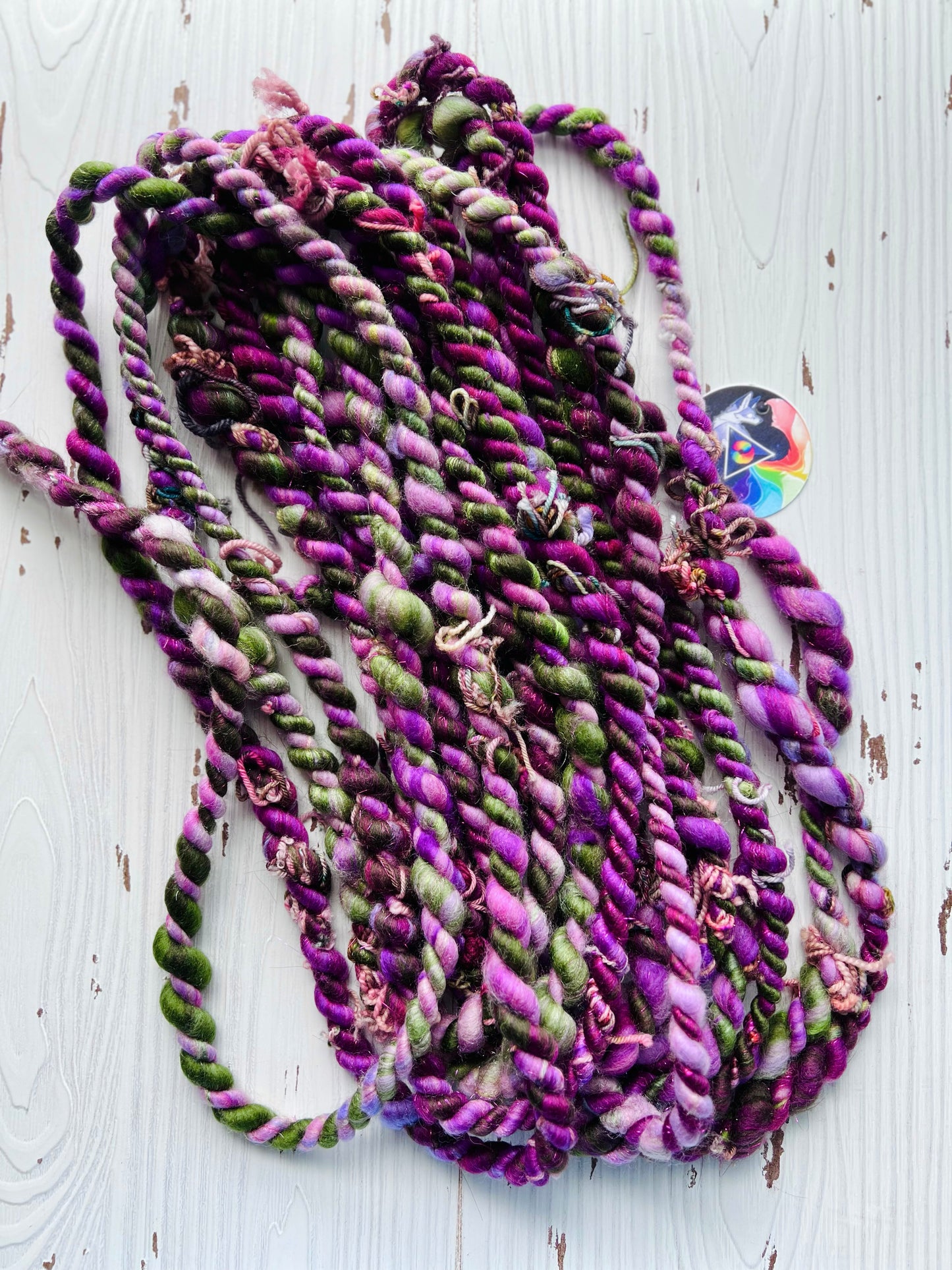"Fairy Forest" Scrappy Two Ply Art Yarn