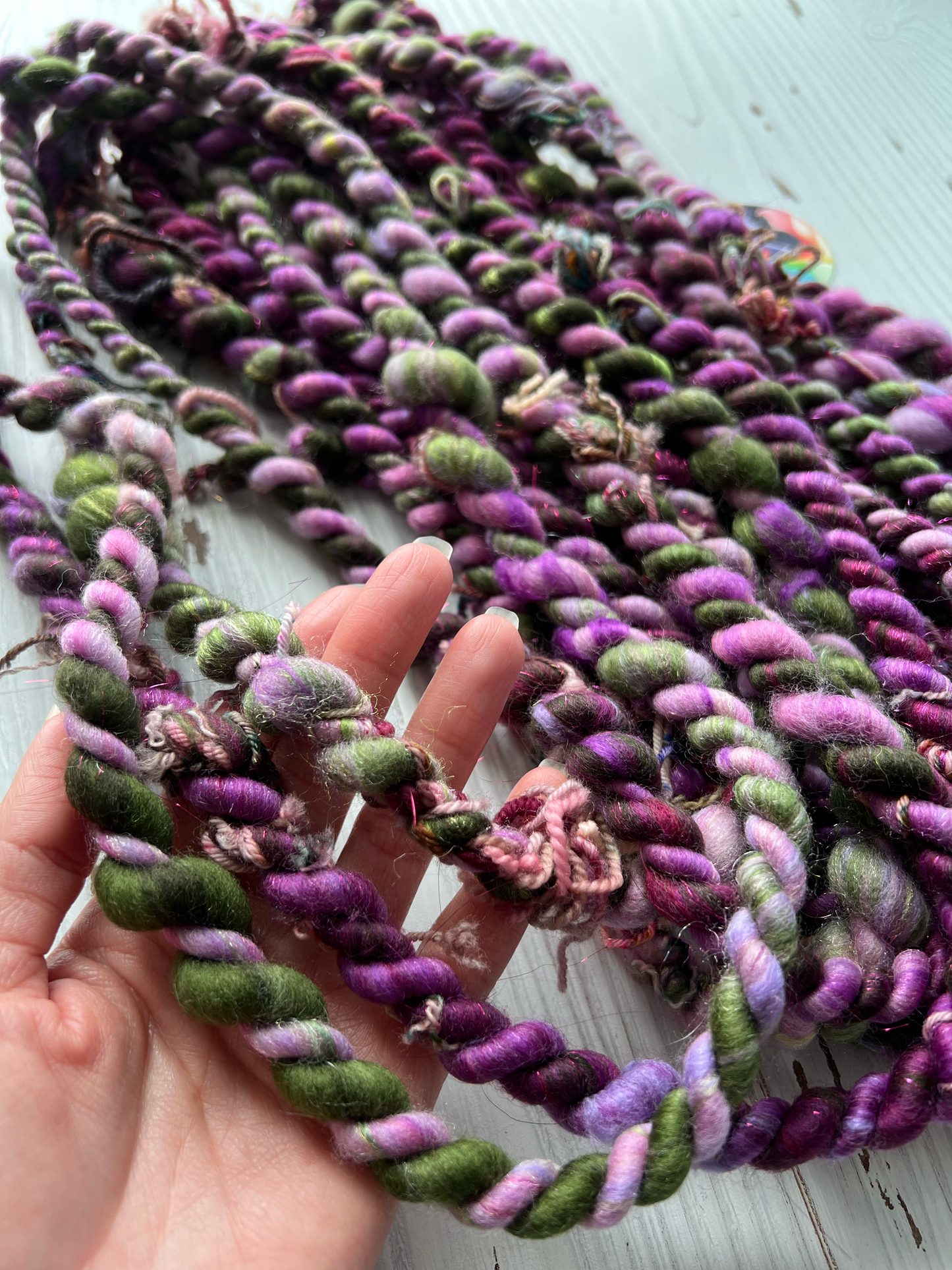 "Fairy Forest" Scrappy Two Ply Art Yarn