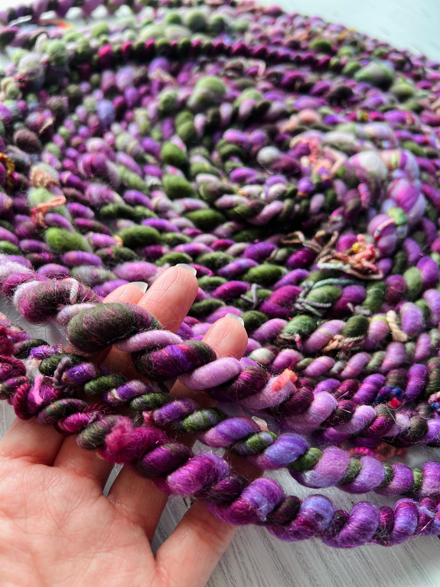 "Fairy Forest" Scrappy Two Ply Art Yarn