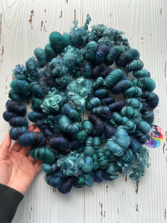 "Enchanted Lake" Jumbo Corespun Coil Art Yarn