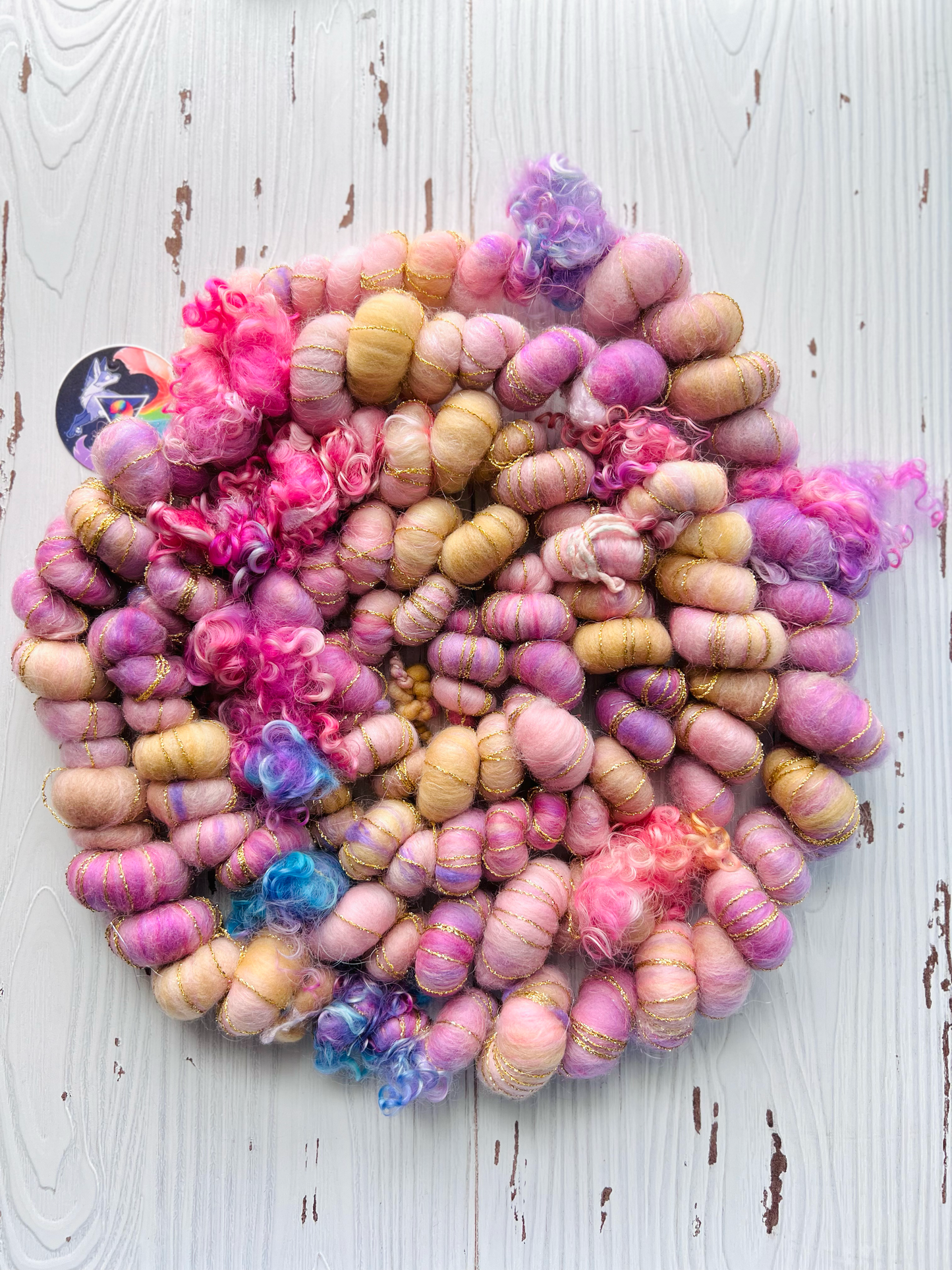 "Lavender Boulangerie" Jumbo Corespun Coil Art Yarn