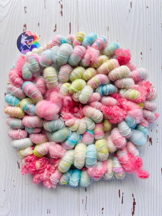 "Rue de Macaron" Jumbo Corespun Coil Art Yarn