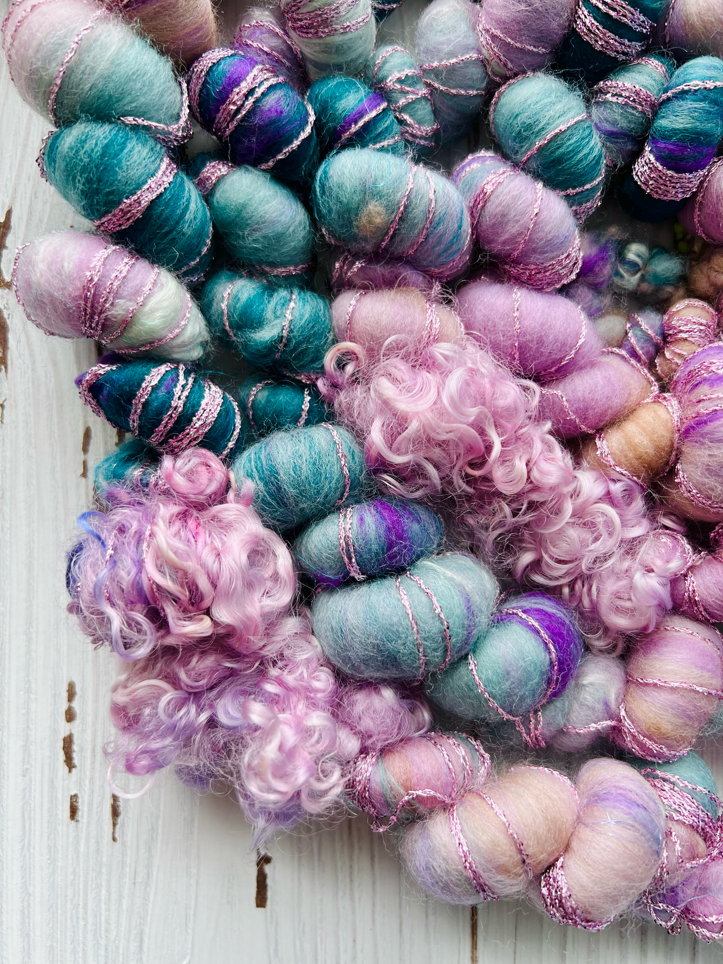"Sirena" Corespun Coil Art Yarn