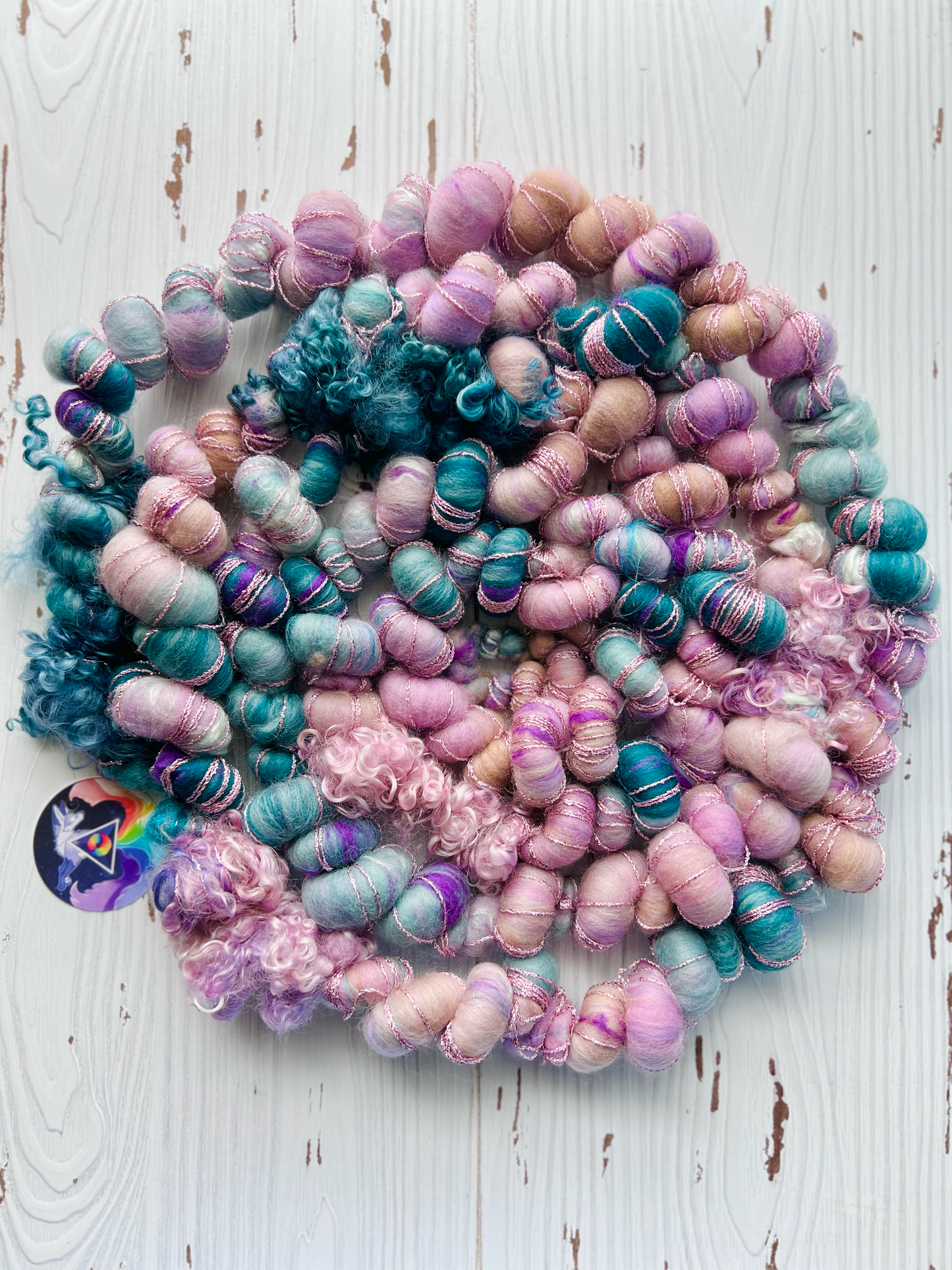 "Sirena" Corespun Coil Art Yarn