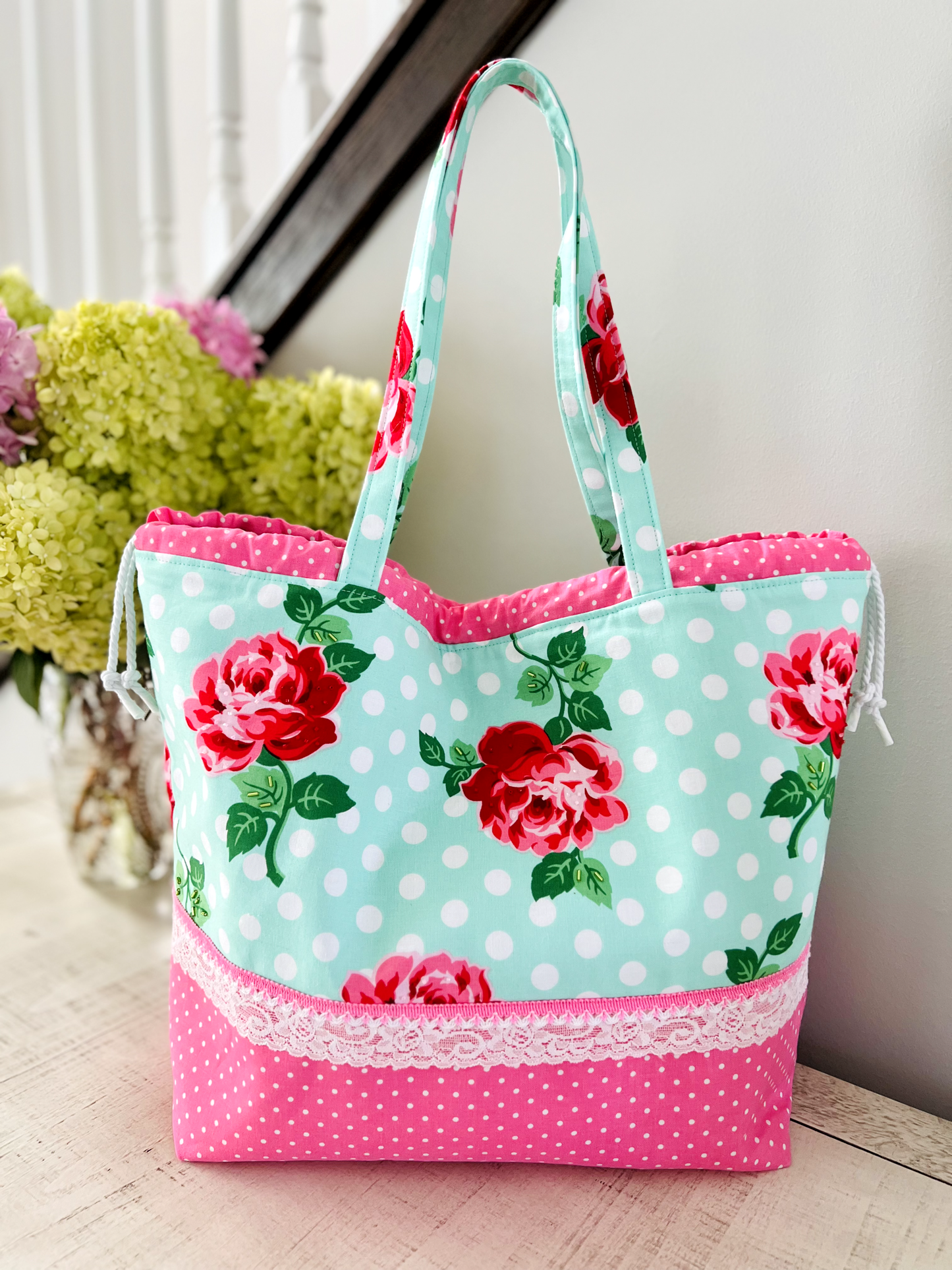 "Rose Garden" Large Project Bag