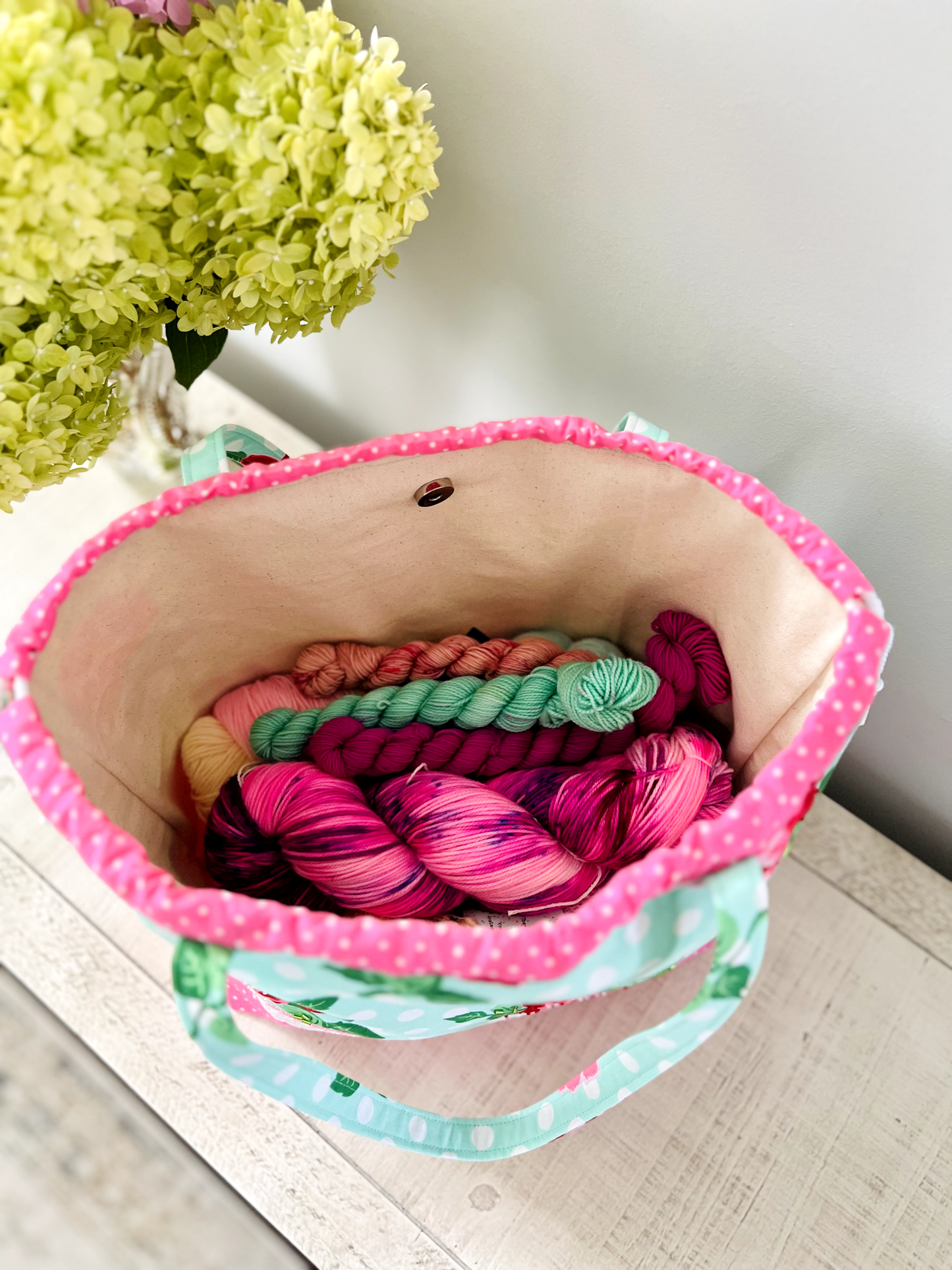 "Rose Garden" Large Project Bag