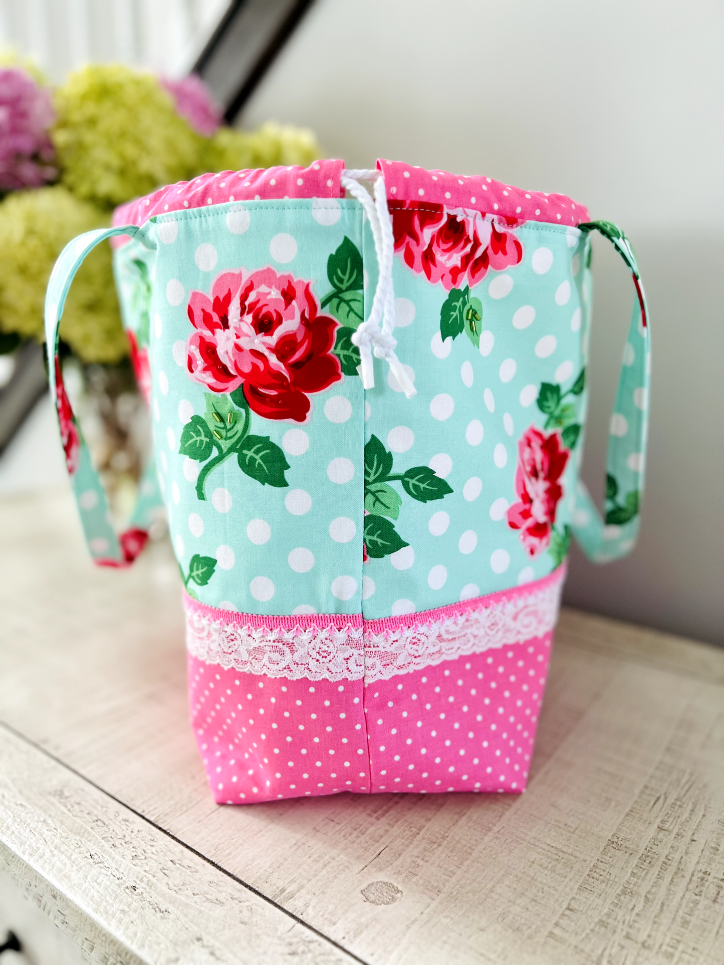 "Rose Garden" Large Project Bag