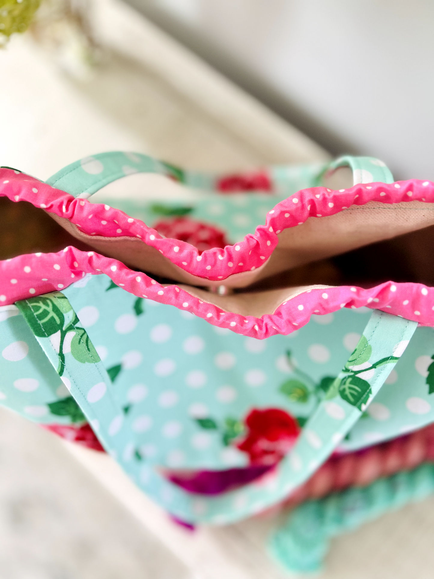 "Rose Garden" Large Project Bag