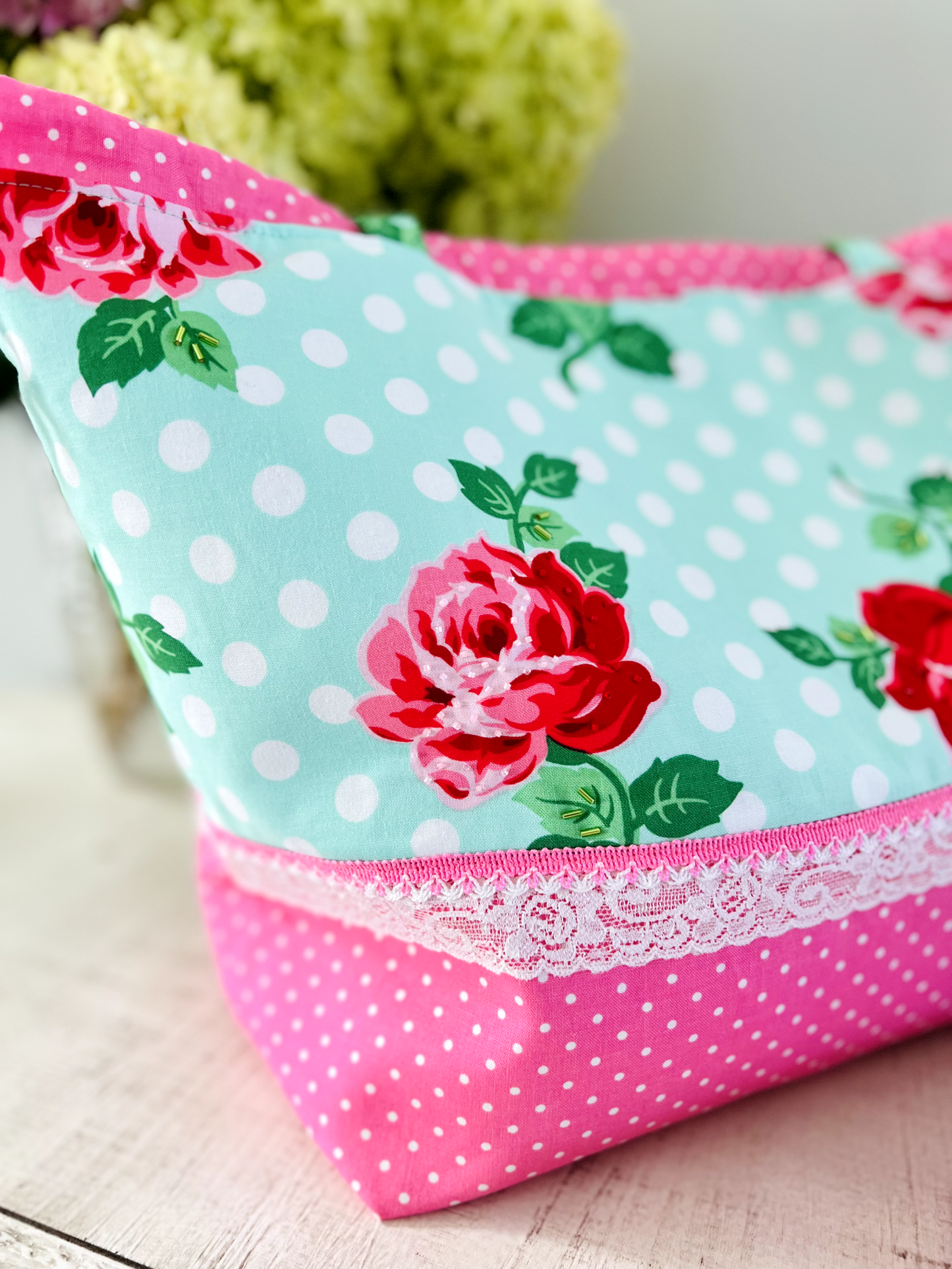"Rose Garden" Large Project Bag