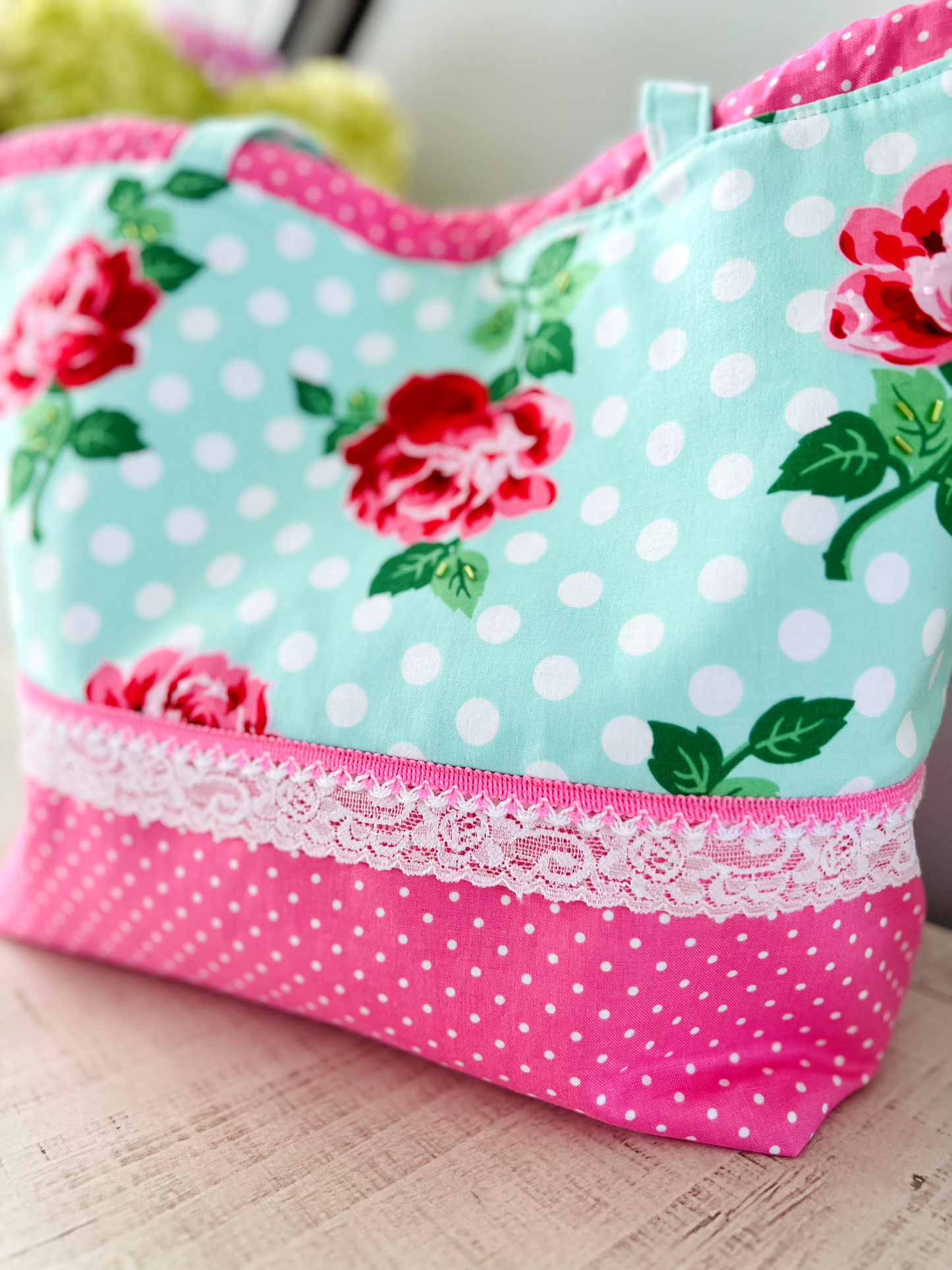 "Rose Garden" Large Project Bag