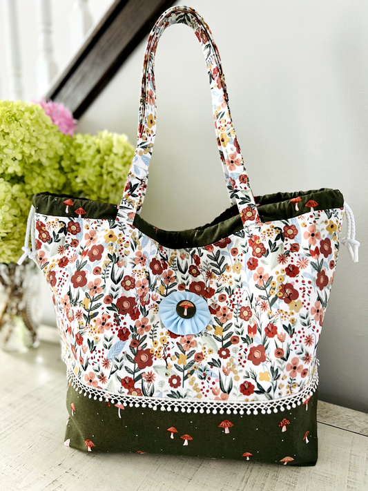 "Mushie Bloom" Large Project Bag