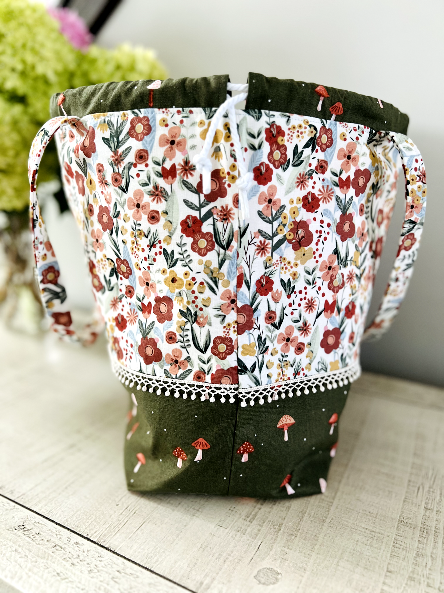 "Mushie Bloom" Large Project Bag