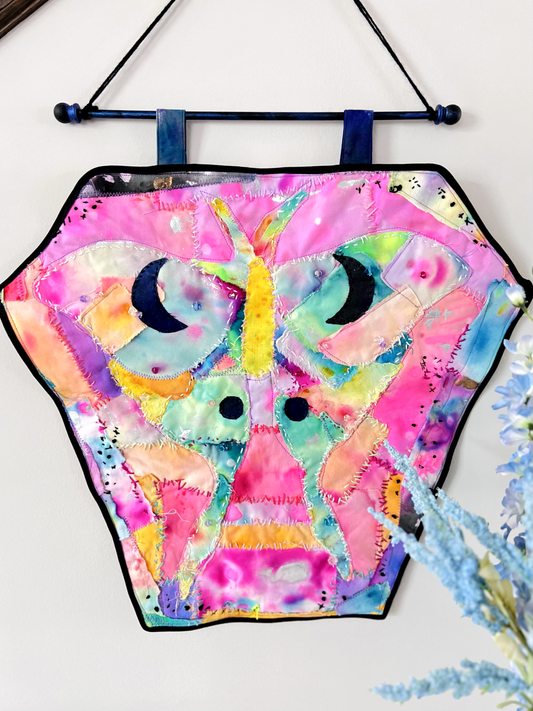 "Luna Mystique" Mini Art Quilt Wall Hanging