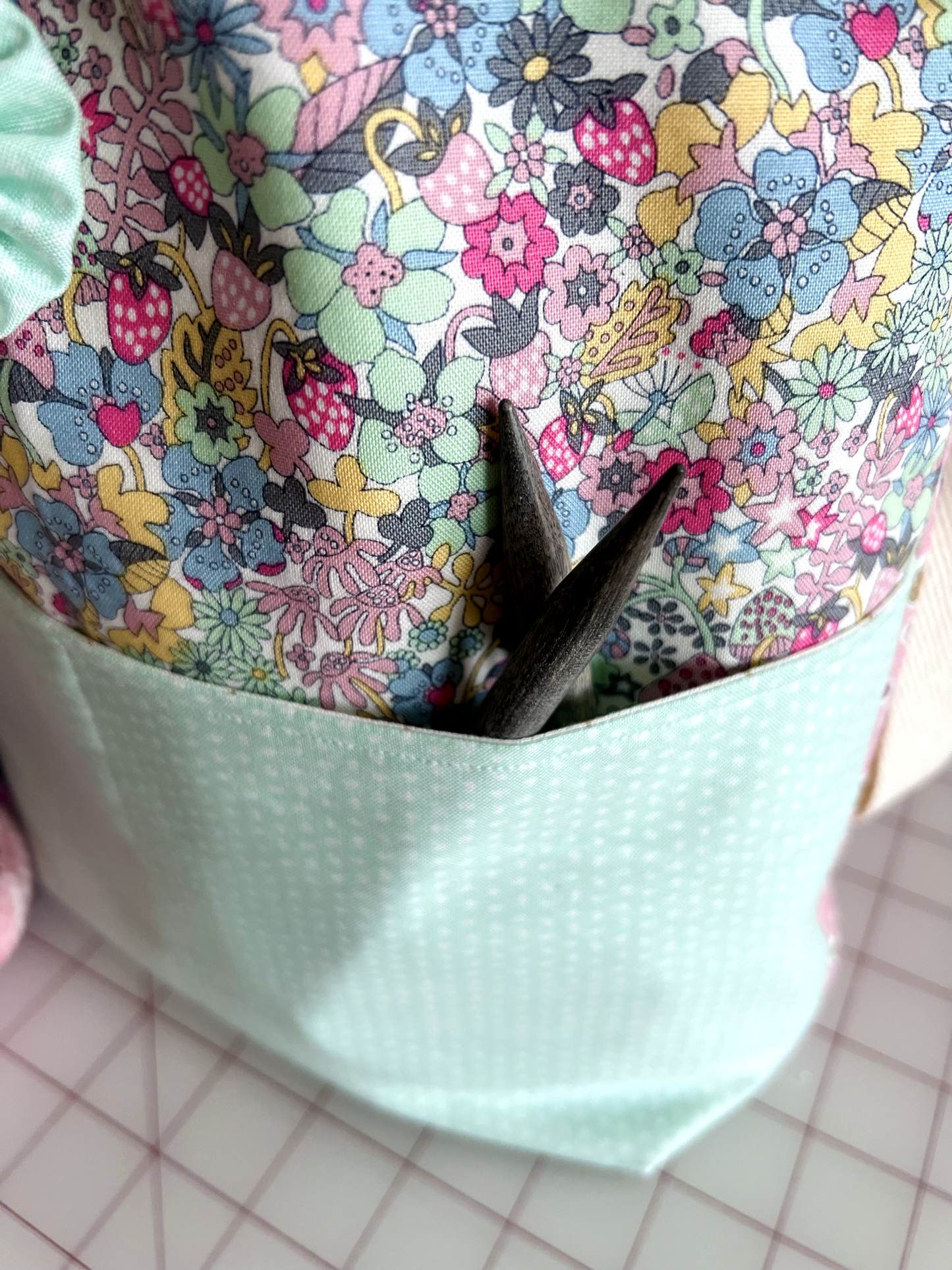 "Strawberry Tea" Project Bag