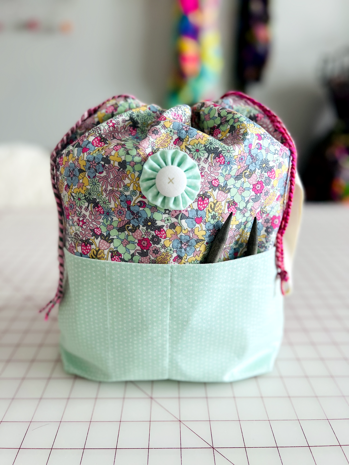 "Strawberry Tea" Project Bag