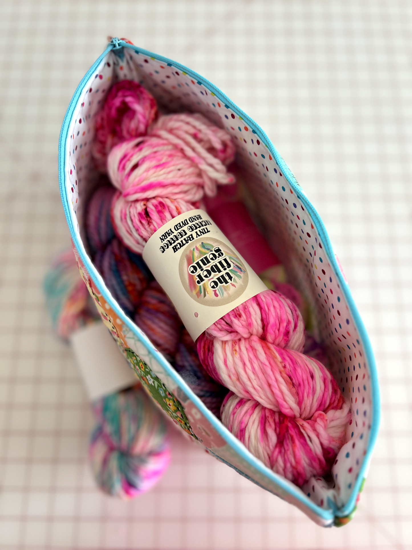 "Sweet Treat" Scrappy Patchwork Zipper Project Bag